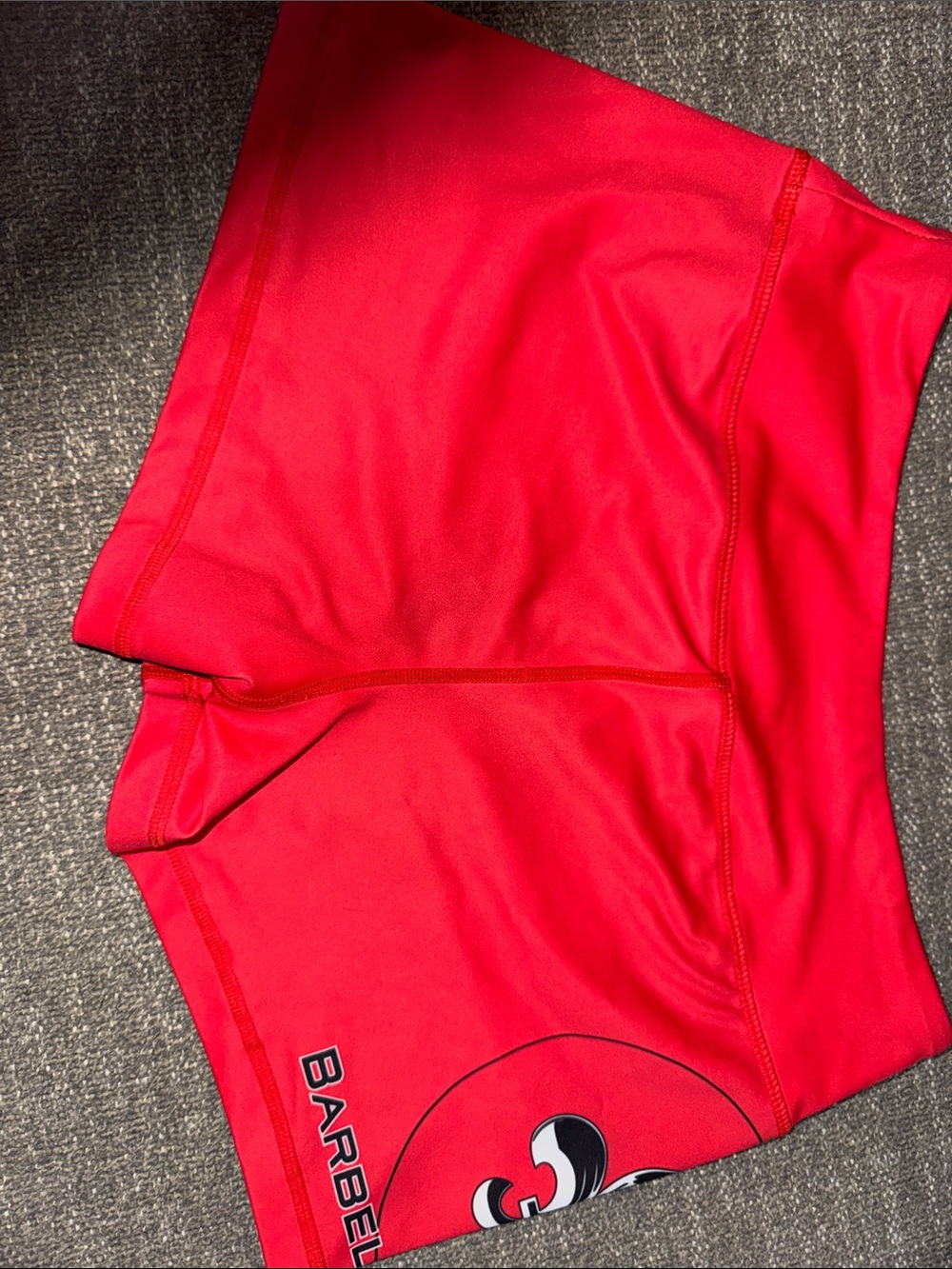 Barbell Apparel Red Compression Shorts
